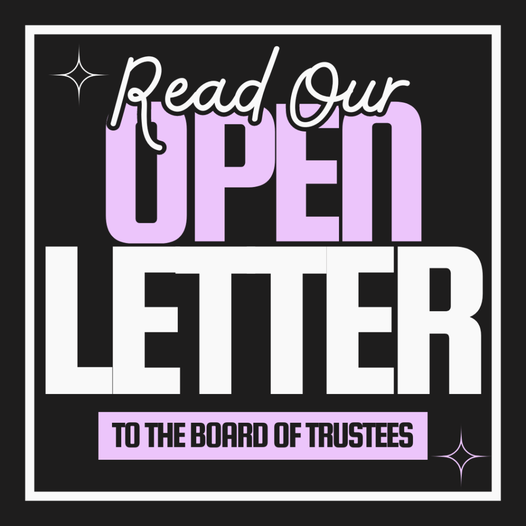 Open Letter to the Board of&nbsp;Trustees